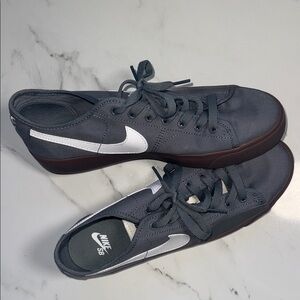 Nike SB BLZR Court Charcoal Sneakers with White Logo